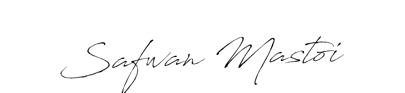Make a beautiful signature design for name Safwan Mastoi. With this signature (Antro_Vectra) style, you can create a handwritten signature for free. Safwan Mastoi signature style 6 images and pictures png