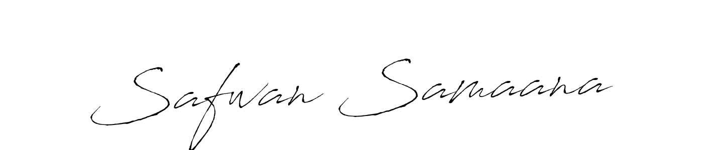 This is the best signature style for the Safwan Samaana name. Also you like these signature font (Antro_Vectra). Mix name signature. Safwan Samaana signature style 6 images and pictures png