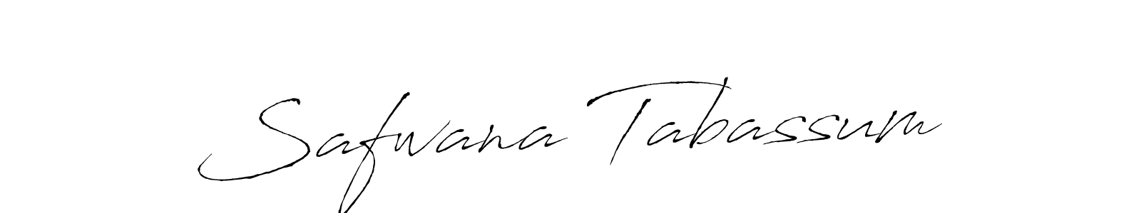 Design your own signature with our free online signature maker. With this signature software, you can create a handwritten (Antro_Vectra) signature for name Safwana Tabassum. Safwana Tabassum signature style 6 images and pictures png