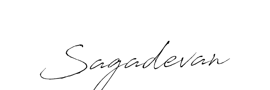 How to make Sagadevan signature? Antro_Vectra is a professional autograph style. Create handwritten signature for Sagadevan name. Sagadevan signature style 6 images and pictures png