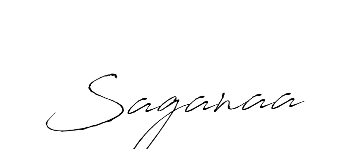 Design your own signature with our free online signature maker. With this signature software, you can create a handwritten (Antro_Vectra) signature for name Saganaa. Saganaa signature style 6 images and pictures png