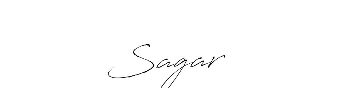 Design your own signature with our free online signature maker. With this signature software, you can create a handwritten (Antro_Vectra) signature for name Sagar ❤️. Sagar ❤️ signature style 6 images and pictures png