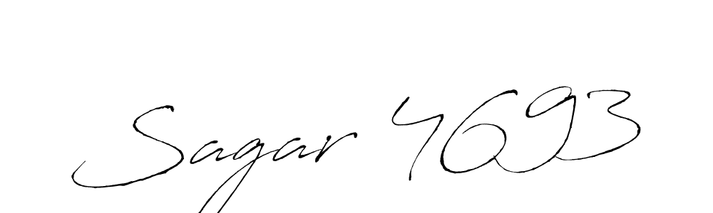 How to make Sagar 4693 name signature. Use Antro_Vectra style for creating short signs online. This is the latest handwritten sign. Sagar 4693 signature style 6 images and pictures png