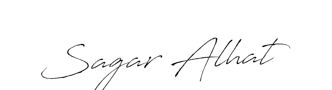 Design your own signature with our free online signature maker. With this signature software, you can create a handwritten (Antro_Vectra) signature for name Sagar Alhat. Sagar Alhat signature style 6 images and pictures png