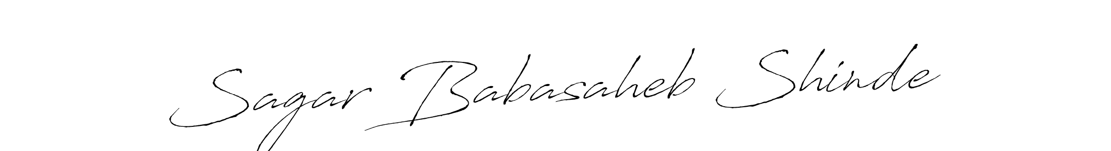 How to make Sagar Babasaheb Shinde signature? Antro_Vectra is a professional autograph style. Create handwritten signature for Sagar Babasaheb Shinde name. Sagar Babasaheb Shinde signature style 6 images and pictures png