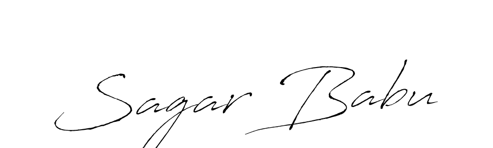 The best way (Antro_Vectra) to make a short signature is to pick only two or three words in your name. The name Sagar Babu include a total of six letters. For converting this name. Sagar Babu signature style 6 images and pictures png