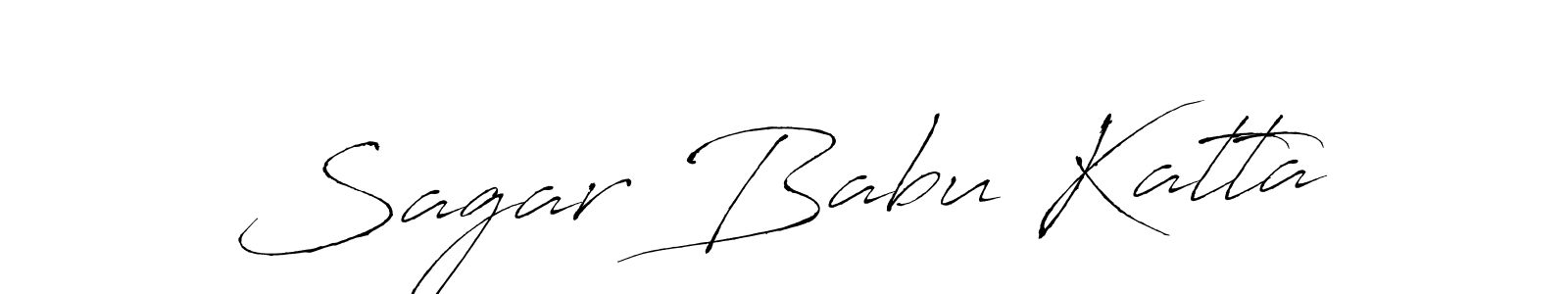 Sagar Babu Katta stylish signature style. Best Handwritten Sign (Antro_Vectra) for my name. Handwritten Signature Collection Ideas for my name Sagar Babu Katta. Sagar Babu Katta signature style 6 images and pictures png