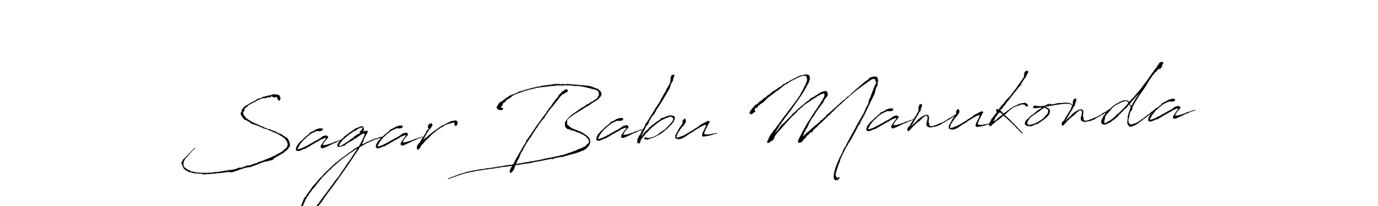 The best way (Antro_Vectra) to make a short signature is to pick only two or three words in your name. The name Sagar Babu Manukonda include a total of six letters. For converting this name. Sagar Babu Manukonda signature style 6 images and pictures png