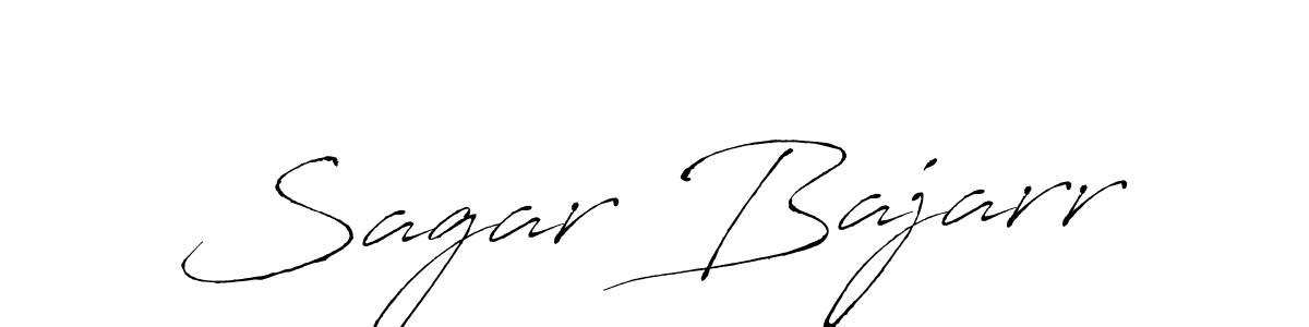 How to make Sagar Bajarr name signature. Use Antro_Vectra style for creating short signs online. This is the latest handwritten sign. Sagar Bajarr signature style 6 images and pictures png