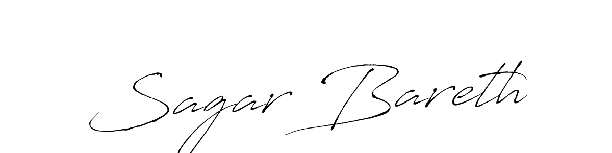 How to make Sagar Bareth name signature. Use Antro_Vectra style for creating short signs online. This is the latest handwritten sign. Sagar Bareth signature style 6 images and pictures png