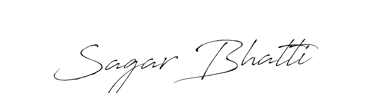 How to make Sagar Bhatti signature? Antro_Vectra is a professional autograph style. Create handwritten signature for Sagar Bhatti name. Sagar Bhatti signature style 6 images and pictures png