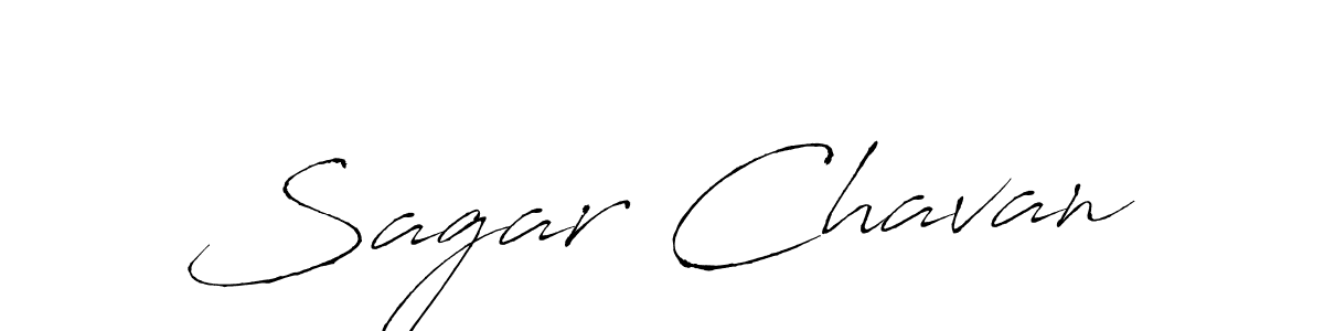 Sagar Chavan stylish signature style. Best Handwritten Sign (Antro_Vectra) for my name. Handwritten Signature Collection Ideas for my name Sagar Chavan. Sagar Chavan signature style 6 images and pictures png