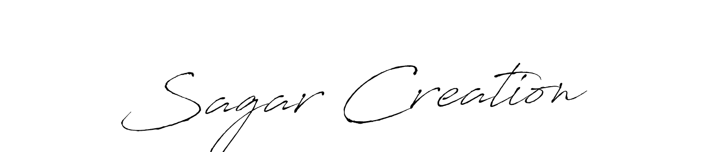 Design your own signature with our free online signature maker. With this signature software, you can create a handwritten (Antro_Vectra) signature for name Sagar Creation. Sagar Creation signature style 6 images and pictures png