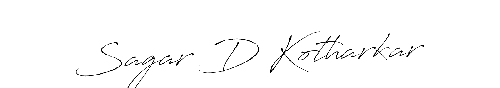 Make a short Sagar D Kotharkar signature style. Manage your documents anywhere anytime using Antro_Vectra. Create and add eSignatures, submit forms, share and send files easily. Sagar D Kotharkar signature style 6 images and pictures png