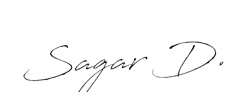Make a beautiful signature design for name Sagar D.. With this signature (Antro_Vectra) style, you can create a handwritten signature for free. Sagar D. signature style 6 images and pictures png