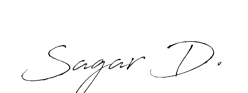 How to make Sagar D. signature? Antro_Vectra is a professional autograph style. Create handwritten signature for Sagar D. name. Sagar D. signature style 6 images and pictures png