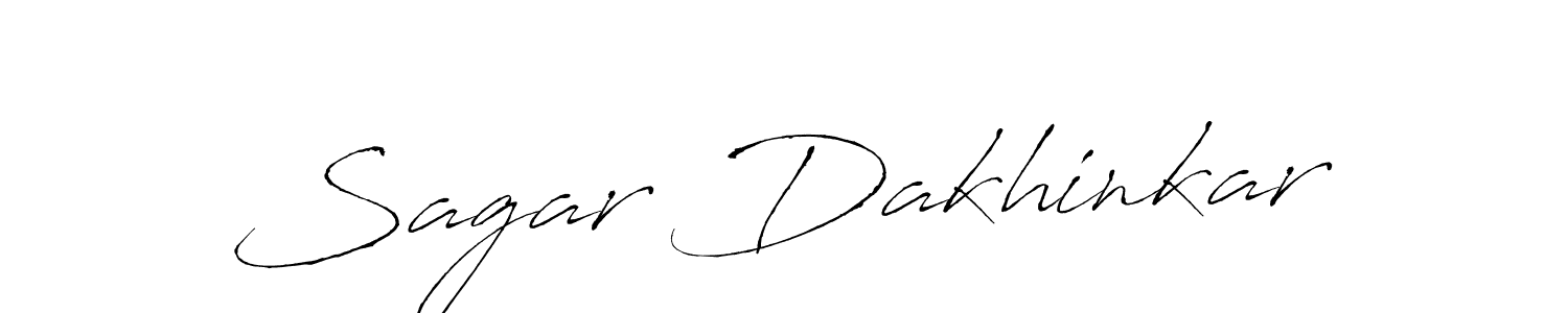 Design your own signature with our free online signature maker. With this signature software, you can create a handwritten (Antro_Vectra) signature for name Sagar Dakhinkar. Sagar Dakhinkar signature style 6 images and pictures png