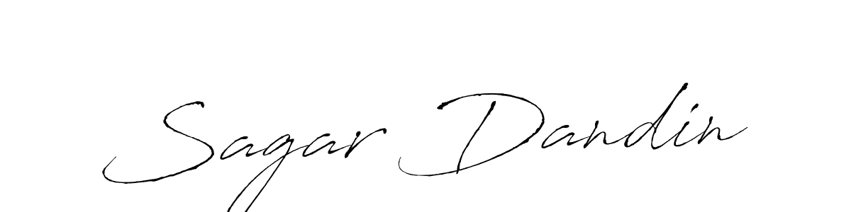 Sagar Dandin stylish signature style. Best Handwritten Sign (Antro_Vectra) for my name. Handwritten Signature Collection Ideas for my name Sagar Dandin. Sagar Dandin signature style 6 images and pictures png