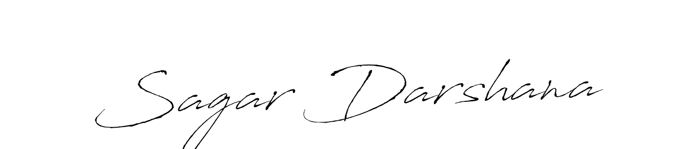 Create a beautiful signature design for name Sagar Darshana. With this signature (Antro_Vectra) fonts, you can make a handwritten signature for free. Sagar Darshana signature style 6 images and pictures png