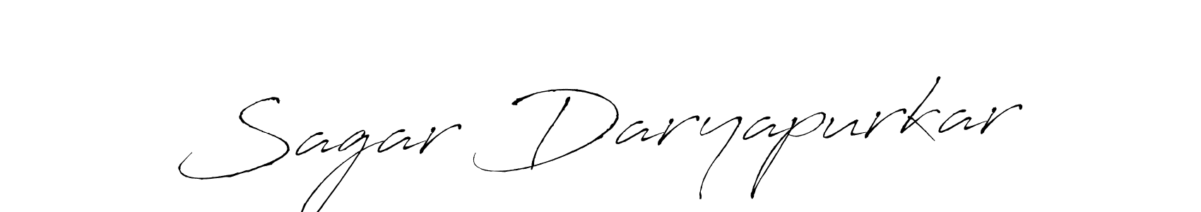 Create a beautiful signature design for name Sagar Daryapurkar. With this signature (Antro_Vectra) fonts, you can make a handwritten signature for free. Sagar Daryapurkar signature style 6 images and pictures png