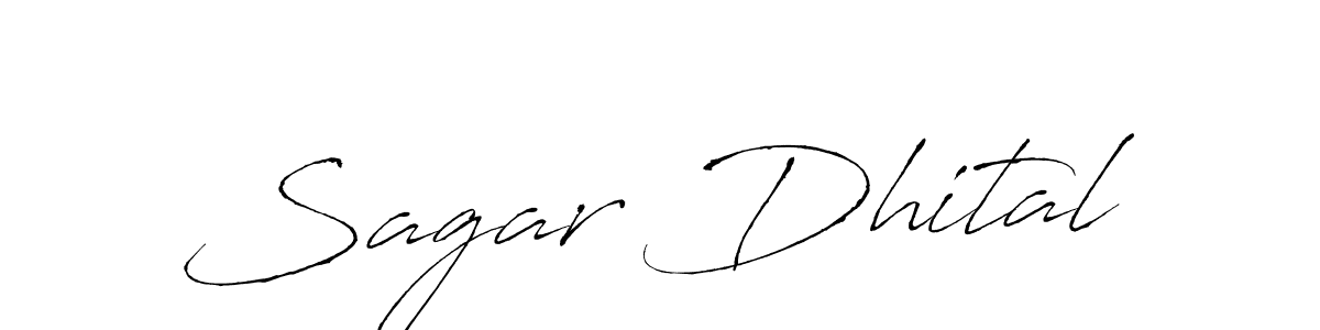 Sagar Dhital stylish signature style. Best Handwritten Sign (Antro_Vectra) for my name. Handwritten Signature Collection Ideas for my name Sagar Dhital. Sagar Dhital signature style 6 images and pictures png