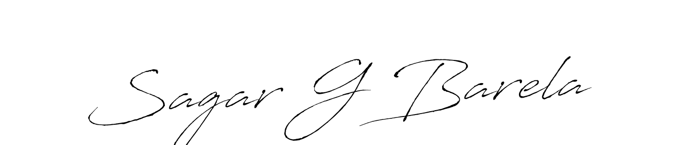 Create a beautiful signature design for name Sagar G Barela. With this signature (Antro_Vectra) fonts, you can make a handwritten signature for free. Sagar G Barela signature style 6 images and pictures png