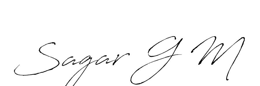 Once you've used our free online signature maker to create your best signature Antro_Vectra style, it's time to enjoy all of the benefits that Sagar G M name signing documents. Sagar G M signature style 6 images and pictures png