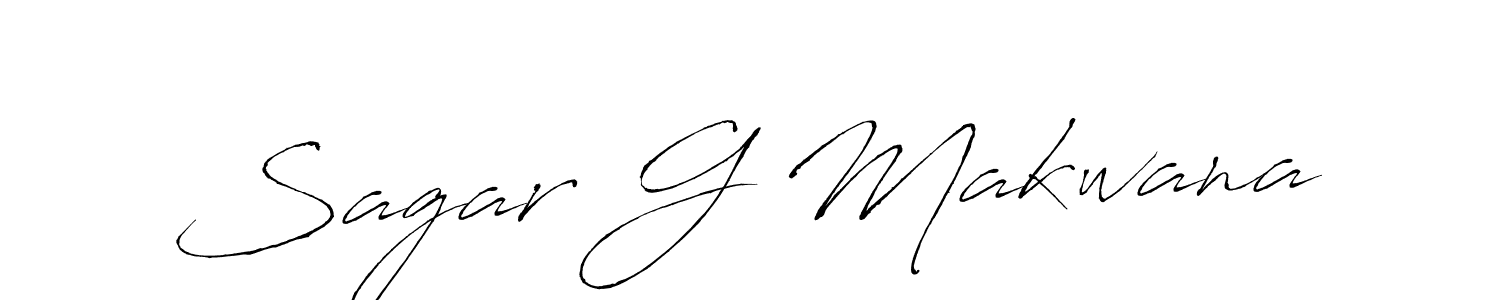 The best way (Antro_Vectra) to make a short signature is to pick only two or three words in your name. The name Sagar G Makwana include a total of six letters. For converting this name. Sagar G Makwana signature style 6 images and pictures png