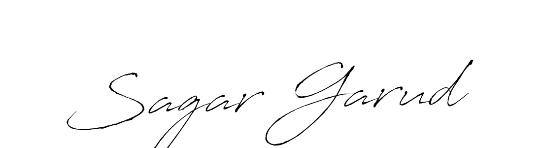 Create a beautiful signature design for name Sagar Garud. With this signature (Antro_Vectra) fonts, you can make a handwritten signature for free. Sagar Garud signature style 6 images and pictures png