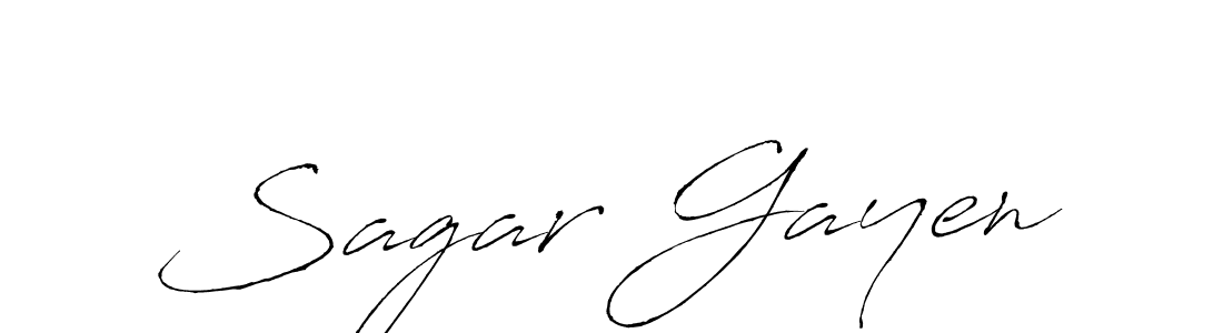 Create a beautiful signature design for name Sagar Gayen. With this signature (Antro_Vectra) fonts, you can make a handwritten signature for free. Sagar Gayen signature style 6 images and pictures png