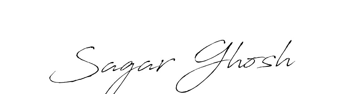 Sagar Ghosh stylish signature style. Best Handwritten Sign (Antro_Vectra) for my name. Handwritten Signature Collection Ideas for my name Sagar Ghosh. Sagar Ghosh signature style 6 images and pictures png
