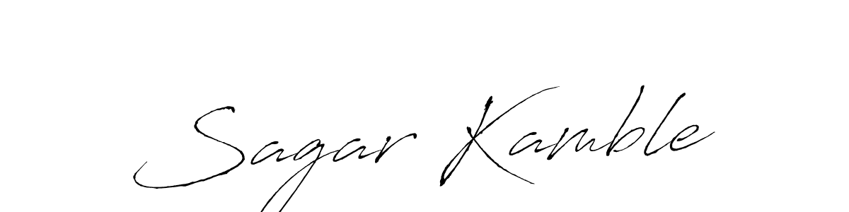 Create a beautiful signature design for name Sagar Kamble. With this signature (Antro_Vectra) fonts, you can make a handwritten signature for free. Sagar Kamble signature style 6 images and pictures png