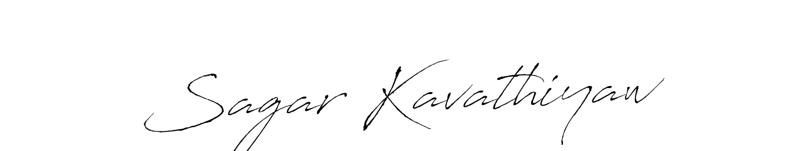 Design your own signature with our free online signature maker. With this signature software, you can create a handwritten (Antro_Vectra) signature for name Sagar Kavathiyaw. Sagar Kavathiyaw signature style 6 images and pictures png