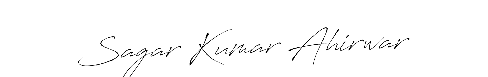 This is the best signature style for the Sagar Kumar Ahirwar name. Also you like these signature font (Antro_Vectra). Mix name signature. Sagar Kumar Ahirwar signature style 6 images and pictures png