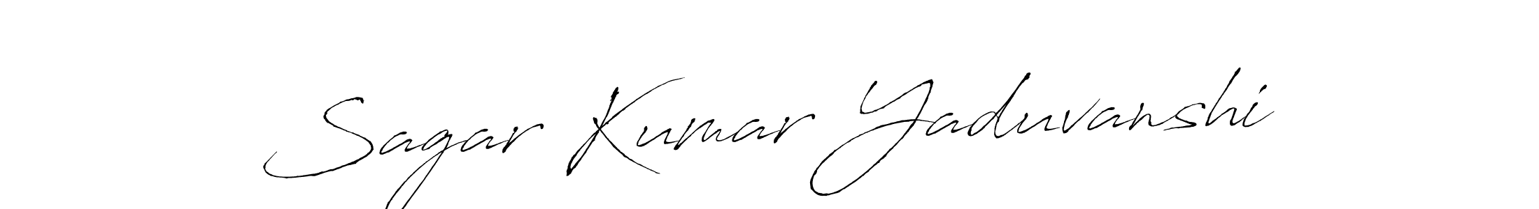 The best way (Antro_Vectra) to make a short signature is to pick only two or three words in your name. The name Sagar Kumar Yaduvanshi include a total of six letters. For converting this name. Sagar Kumar Yaduvanshi signature style 6 images and pictures png