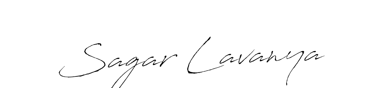 Design your own signature with our free online signature maker. With this signature software, you can create a handwritten (Antro_Vectra) signature for name Sagar Lavanya. Sagar Lavanya signature style 6 images and pictures png