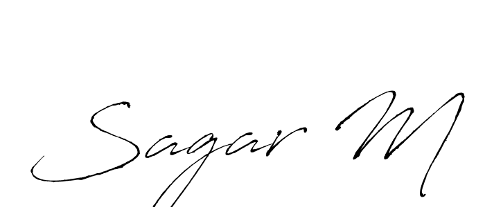 Make a beautiful signature design for name Sagar M. Use this online signature maker to create a handwritten signature for free. Sagar M signature style 6 images and pictures png