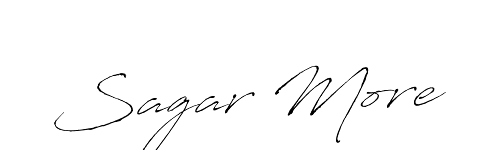 Design your own signature with our free online signature maker. With this signature software, you can create a handwritten (Antro_Vectra) signature for name Sagar More. Sagar More signature style 6 images and pictures png