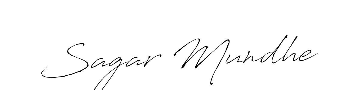 Create a beautiful signature design for name Sagar Mundhe. With this signature (Antro_Vectra) fonts, you can make a handwritten signature for free. Sagar Mundhe signature style 6 images and pictures png