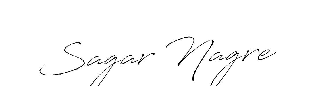 Make a beautiful signature design for name Sagar Nagre. With this signature (Antro_Vectra) style, you can create a handwritten signature for free. Sagar Nagre signature style 6 images and pictures png