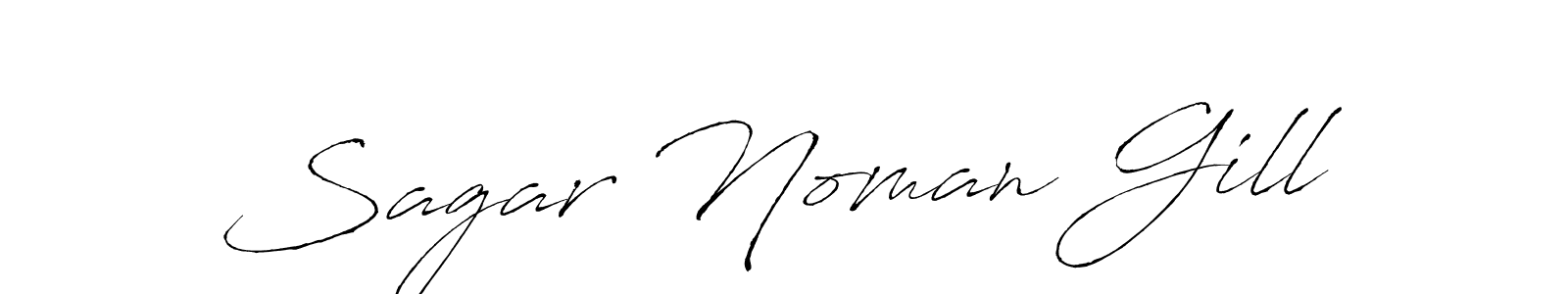 Create a beautiful signature design for name Sagar Noman Gill. With this signature (Antro_Vectra) fonts, you can make a handwritten signature for free. Sagar Noman Gill signature style 6 images and pictures png