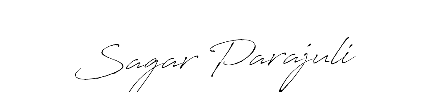 Make a beautiful signature design for name Sagar Parajuli. With this signature (Antro_Vectra) style, you can create a handwritten signature for free. Sagar Parajuli signature style 6 images and pictures png