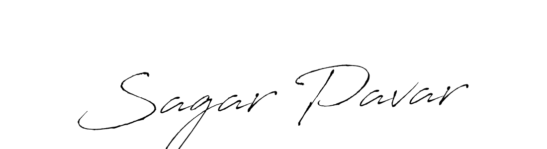 Sagar Pavar stylish signature style. Best Handwritten Sign (Antro_Vectra) for my name. Handwritten Signature Collection Ideas for my name Sagar Pavar. Sagar Pavar signature style 6 images and pictures png