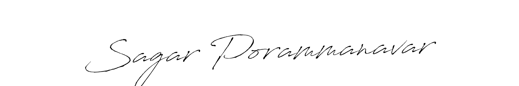 Design your own signature with our free online signature maker. With this signature software, you can create a handwritten (Antro_Vectra) signature for name Sagar Porammanavar. Sagar Porammanavar signature style 6 images and pictures png