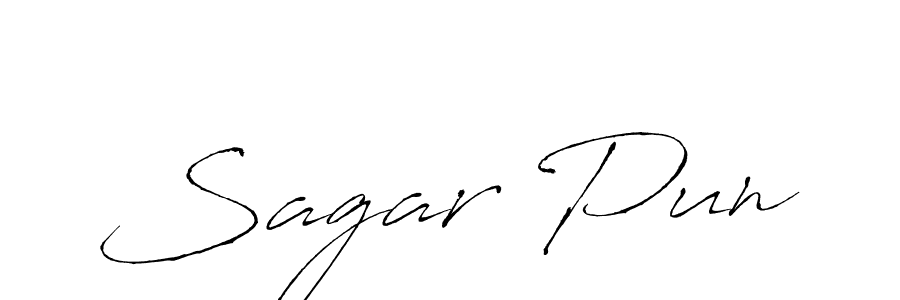 It looks lik you need a new signature style for name Sagar Pun. Design unique handwritten (Antro_Vectra) signature with our free signature maker in just a few clicks. Sagar Pun signature style 6 images and pictures png