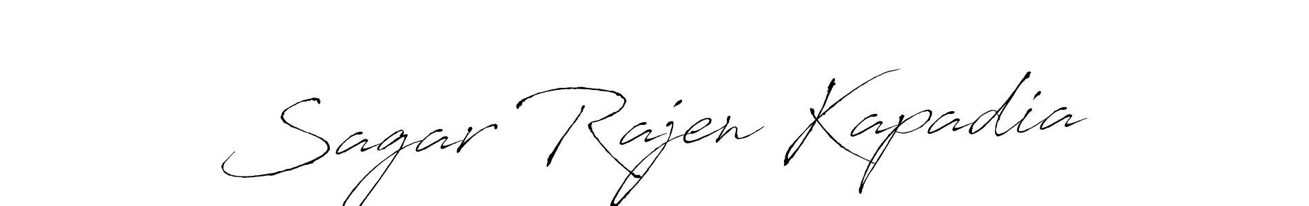 Design your own signature with our free online signature maker. With this signature software, you can create a handwritten (Antro_Vectra) signature for name Sagar Rajen Kapadia. Sagar Rajen Kapadia signature style 6 images and pictures png