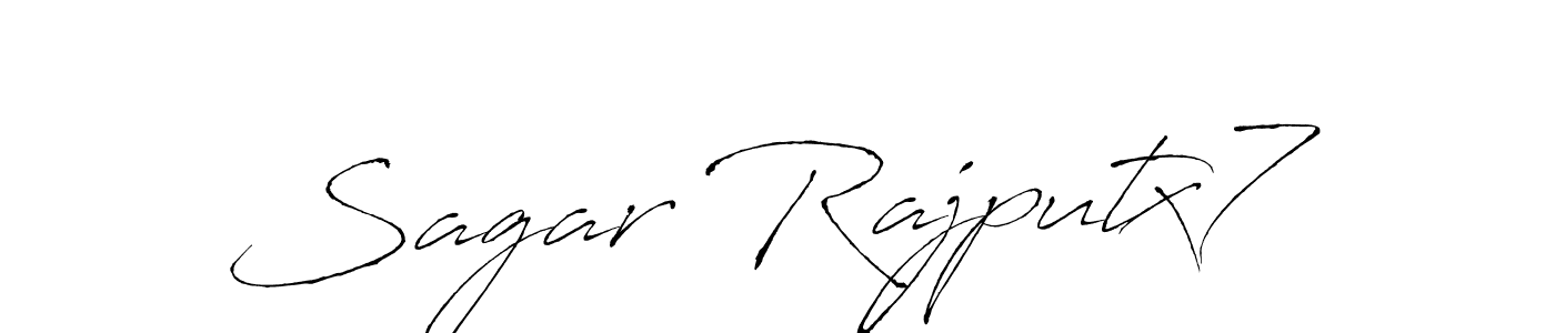 How to make Sagar Rajputx7 signature? Antro_Vectra is a professional autograph style. Create handwritten signature for Sagar Rajputx7 name. Sagar Rajputx7 signature style 6 images and pictures png