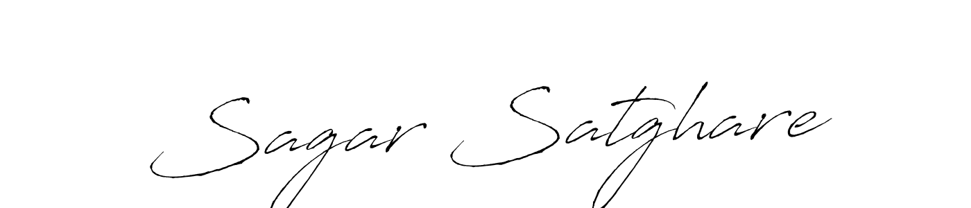Make a beautiful signature design for name Sagar Satghare. With this signature (Antro_Vectra) style, you can create a handwritten signature for free. Sagar Satghare signature style 6 images and pictures png