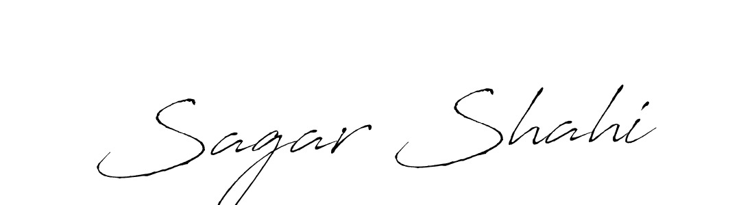 Sagar Shahi stylish signature style. Best Handwritten Sign (Antro_Vectra) for my name. Handwritten Signature Collection Ideas for my name Sagar Shahi. Sagar Shahi signature style 6 images and pictures png