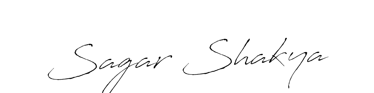 How to make Sagar Shakya name signature. Use Antro_Vectra style for creating short signs online. This is the latest handwritten sign. Sagar Shakya signature style 6 images and pictures png